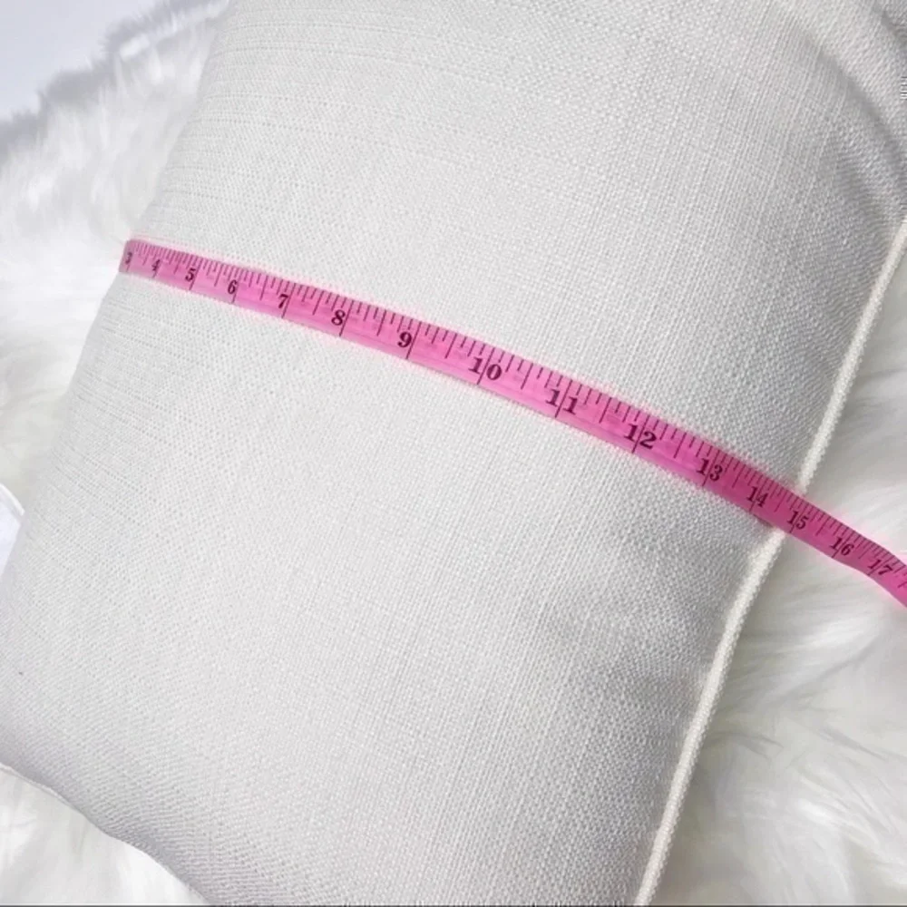 Black and white text accent pillow